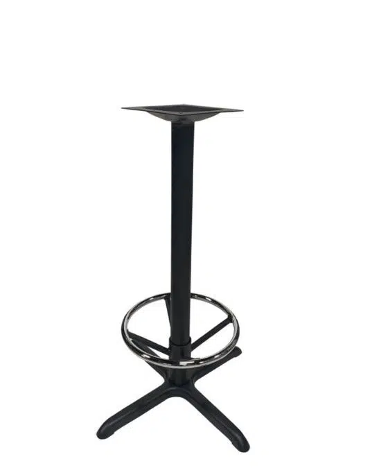 CHROME FOOT REST WITH CROSS BASE
