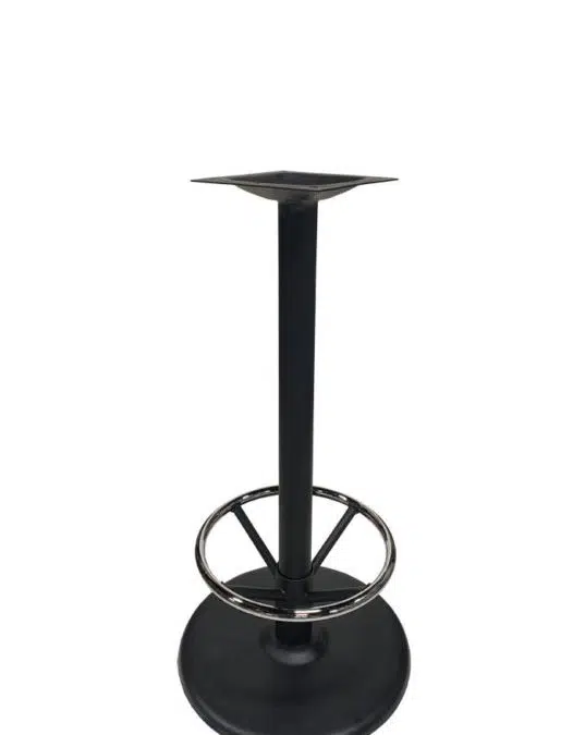 CHROME FOOT REST WITH ROUND BASE